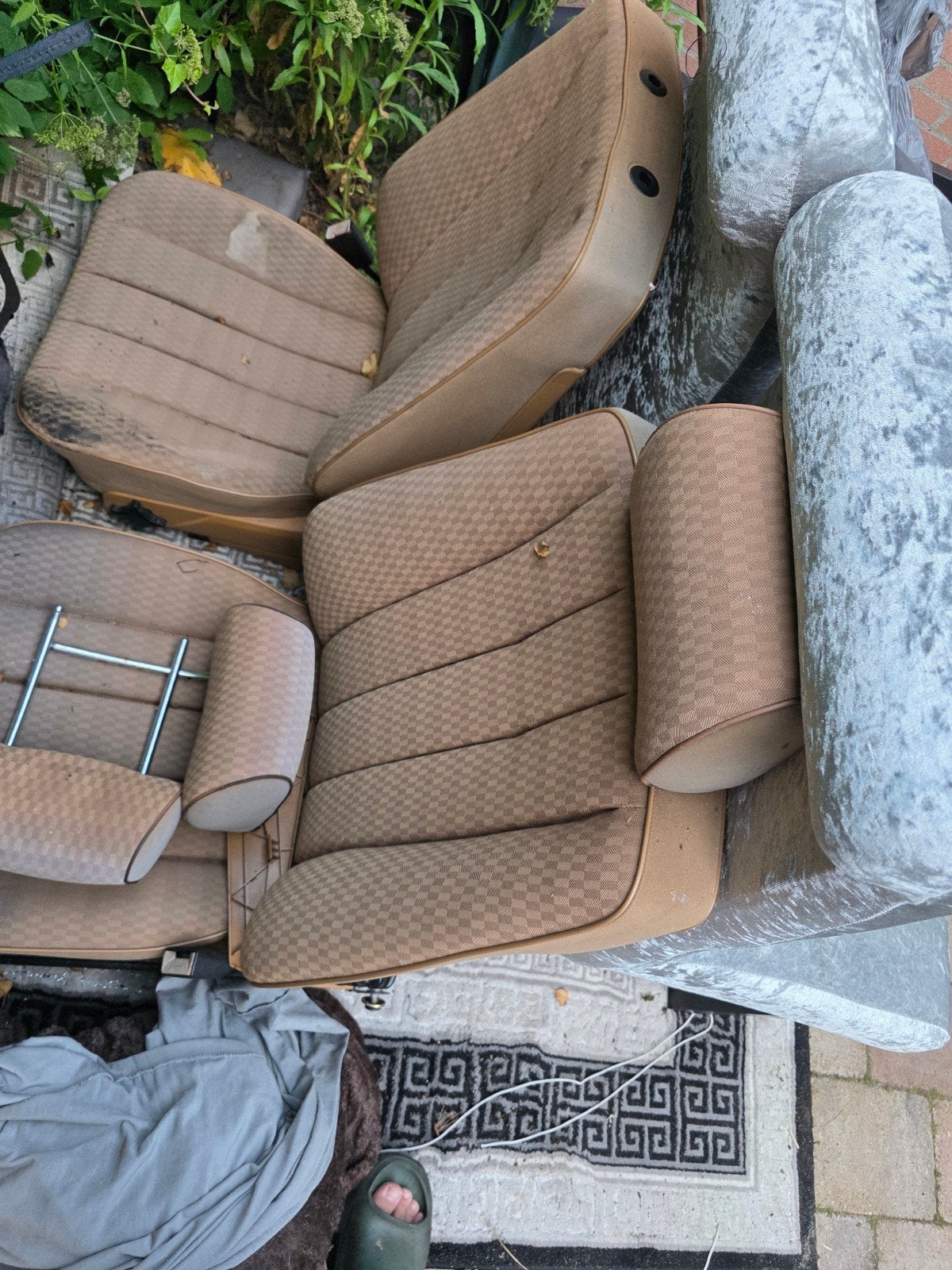 Mercedes-Benz W201 Stoelen - Beige Interieur, Auto-onderdelen, Interieur en Bekleding, Ophalen of Verzenden, Gebruikt, Mercedes-Benz