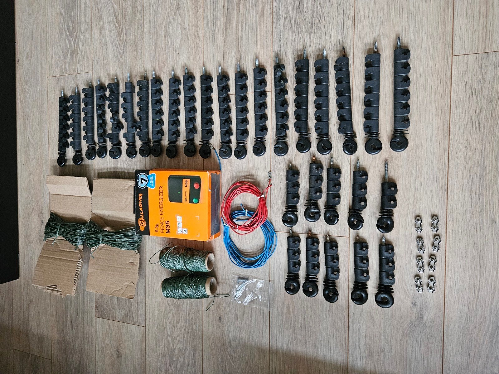 Gallagher M35 Kattenschrikdraad Schutting Compleet Set, Ophalen, Gebruikt