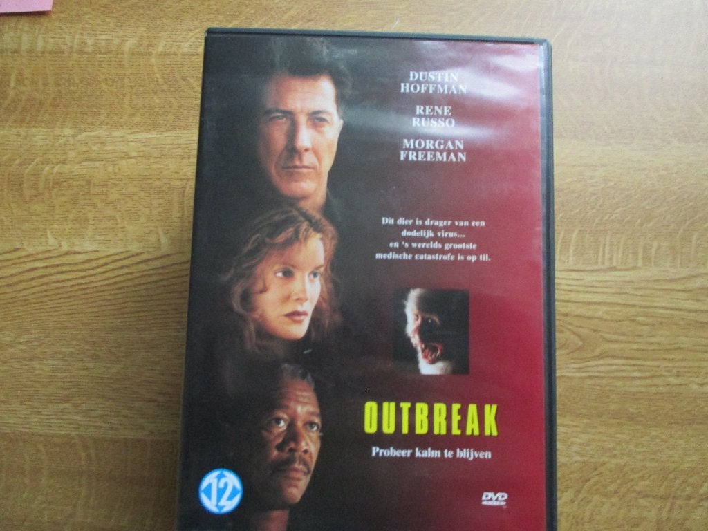dustin hoffman-rene russo-morgan freeman: outbreak (2), Alle leeftijden, Verzenden, Zo goed als nieuw