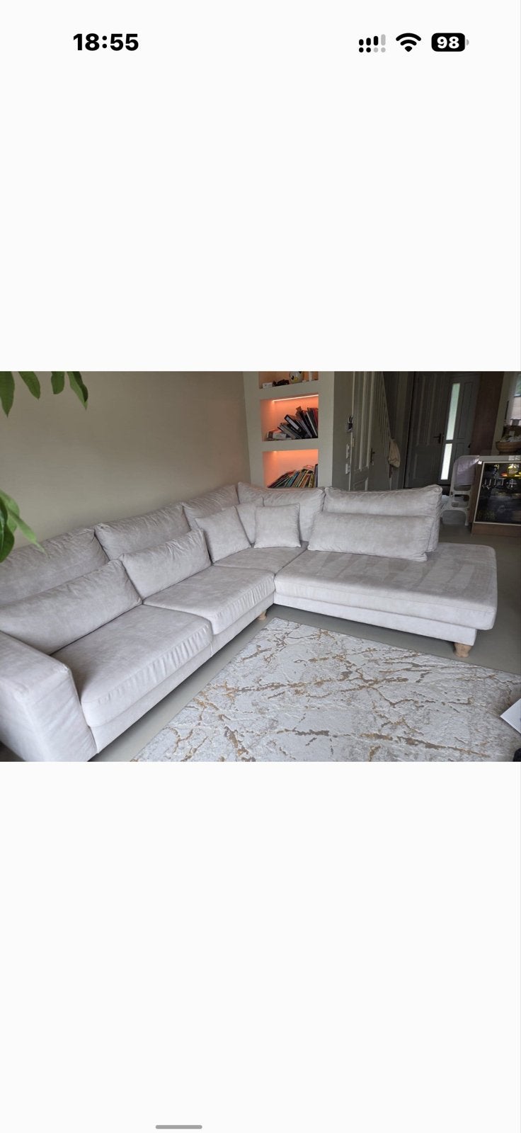 Foto 4 van Lichte hoekbank met chaise longue