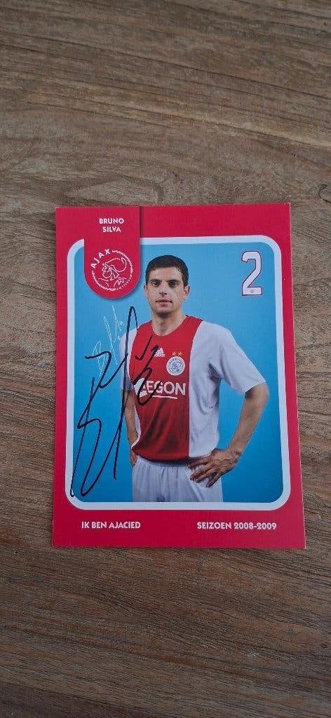 Spelerskaart met handtekening; Bruno Silva # Ajax, Verzamelen, Ophalen of Verzenden, Nieuw, Ajax, Spelerskaart