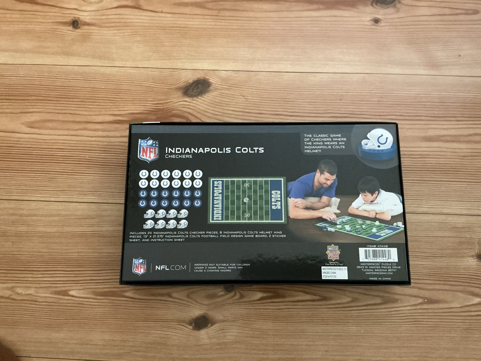 NFL Indianapolis Colts Checkers Bordspel - Nieuwstaat, Een of twee spelers, Ophalen of Verzenden, Nieuw