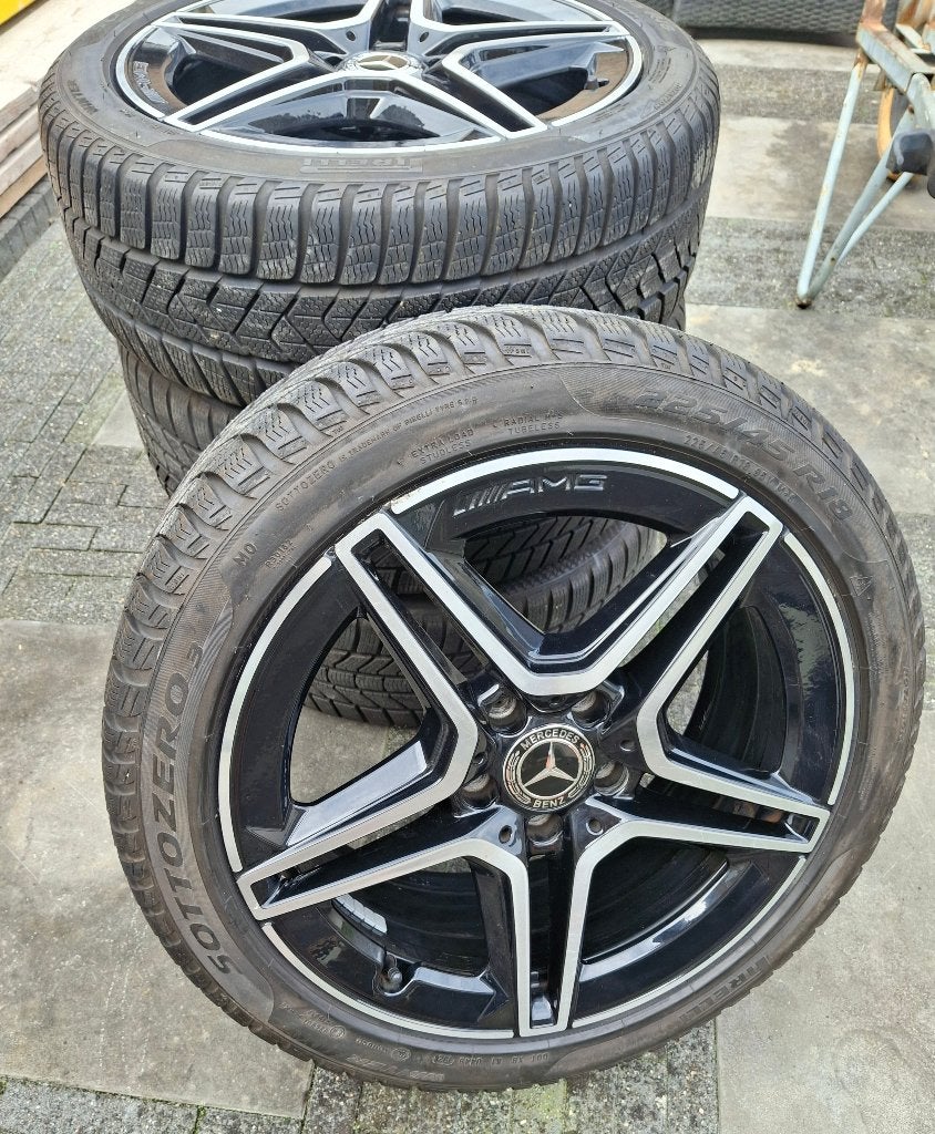 18 Inch Mercedes 5x112 AMG velgen A/B/CLA W177, Auto-onderdelen, Ophalen, 18 inch, Gebruikt, Banden en Velgen
