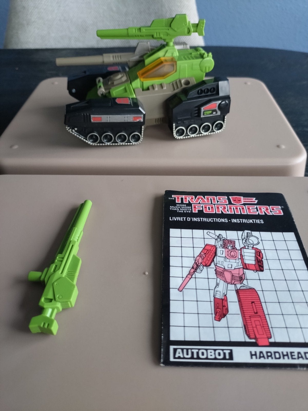 Transformers G1 Hardhead Autobot Tank, Verzamelen, G1, Ophalen, Gebruikt, Autobots