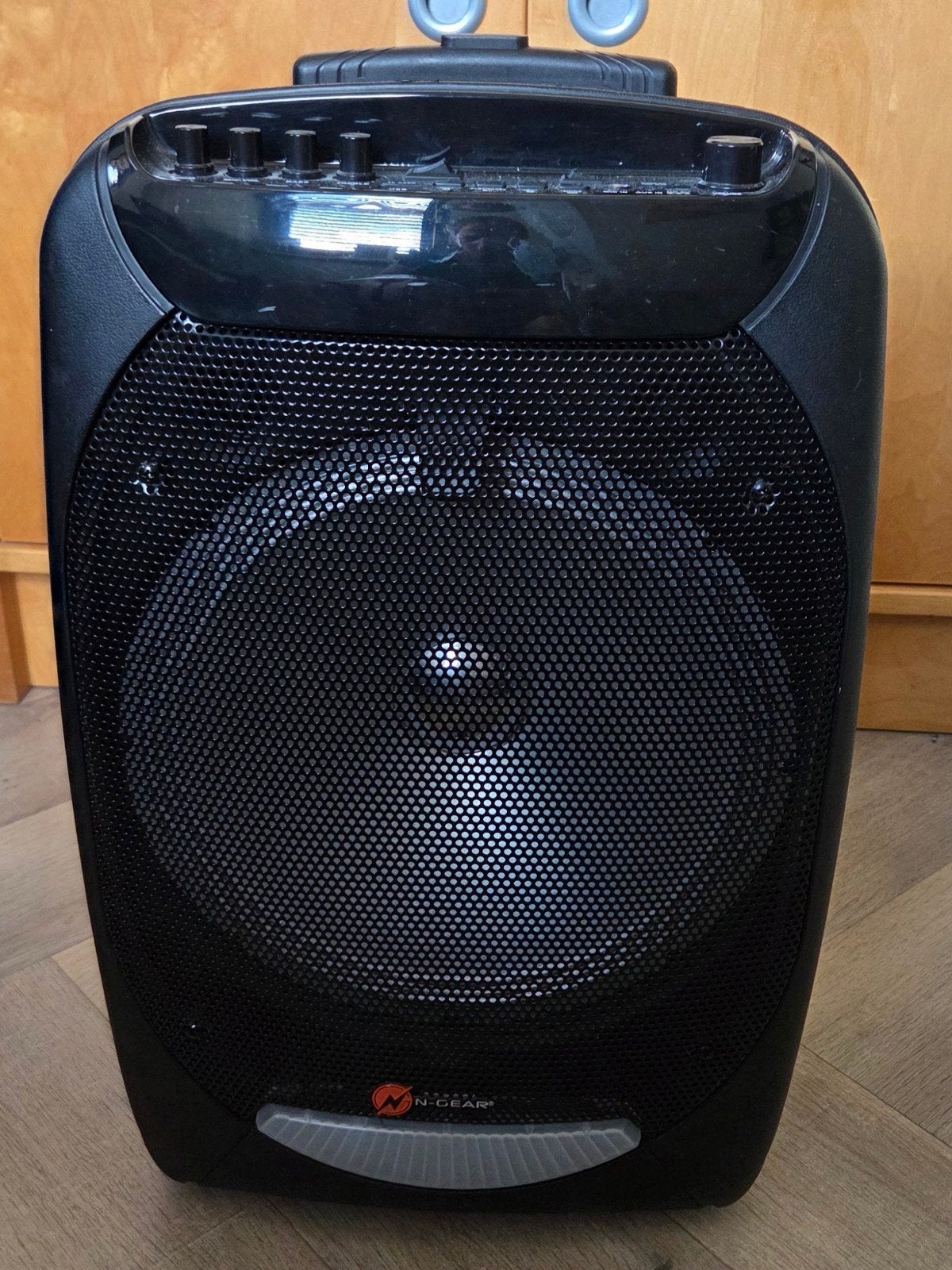 N Gear The Flash 1210 Party Speaker met 2 microfoons, Audio, Tv en Foto, Luidsprekers, Overige merken, Gebruikt, Party speaker