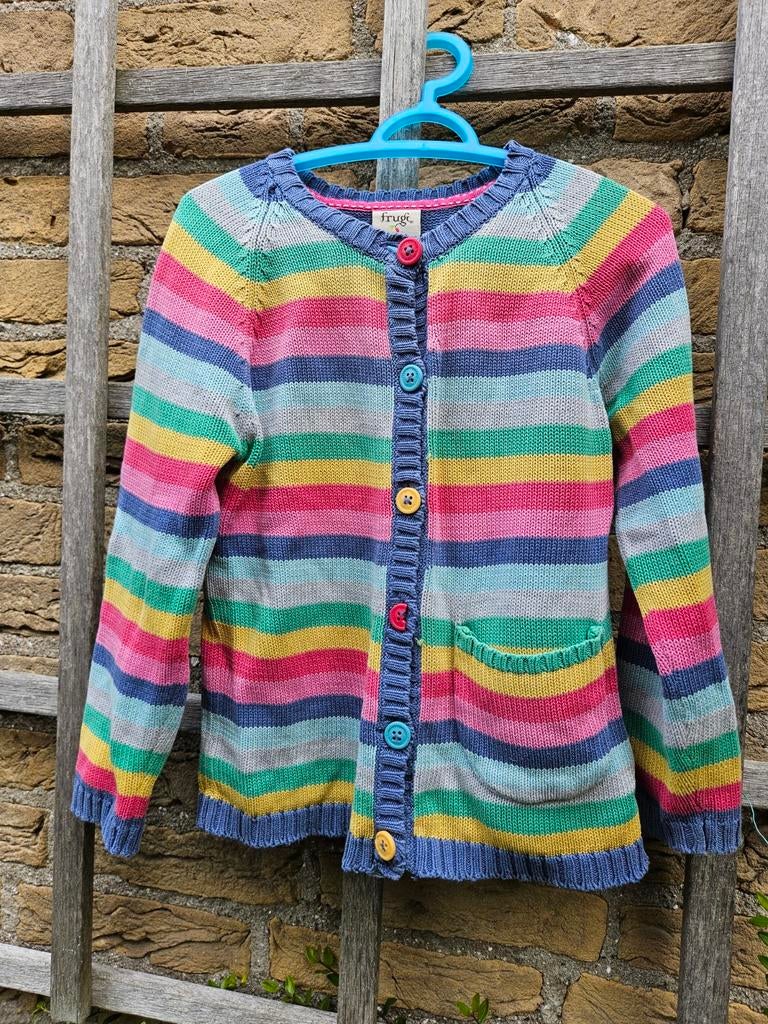 Frugi vest biologisch katoen regenboog 14-110, Ophalen of Verzenden, Jongen of Meisje, Trui of Vest