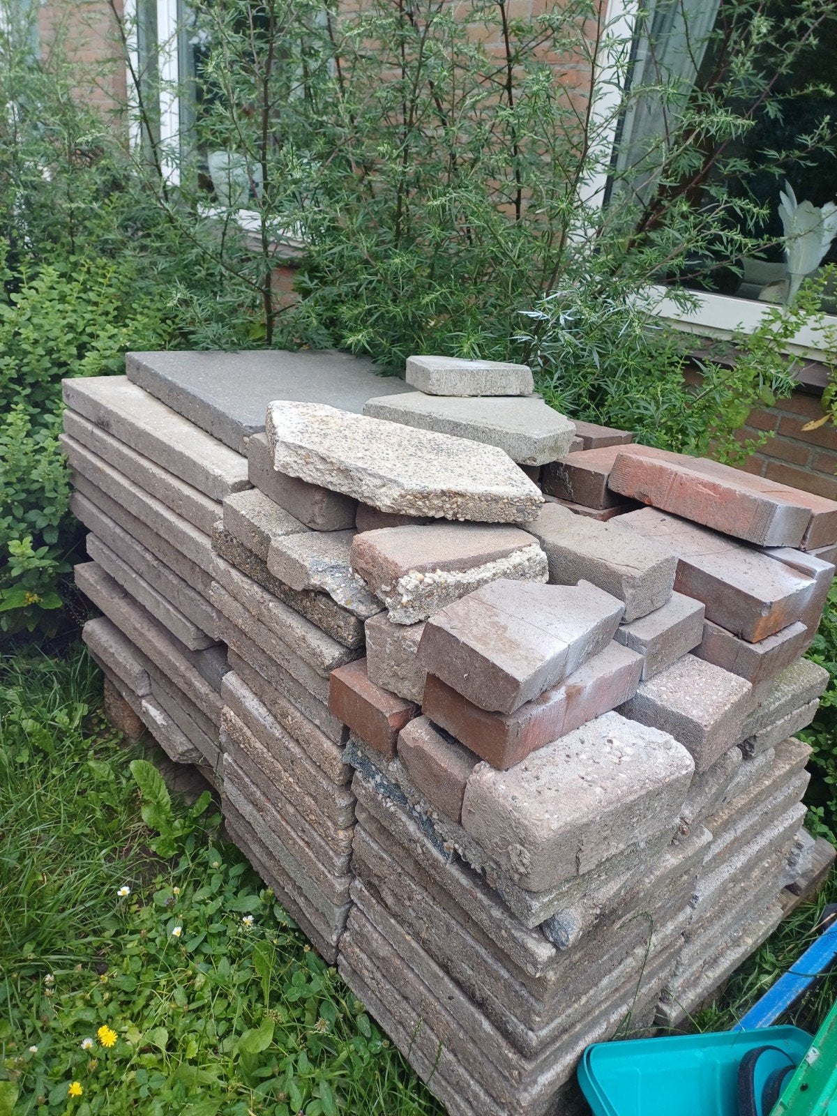 Tegels, restpartij 30x30 en 60x60, klinkers, Ophalen, Beton, Terrastegels