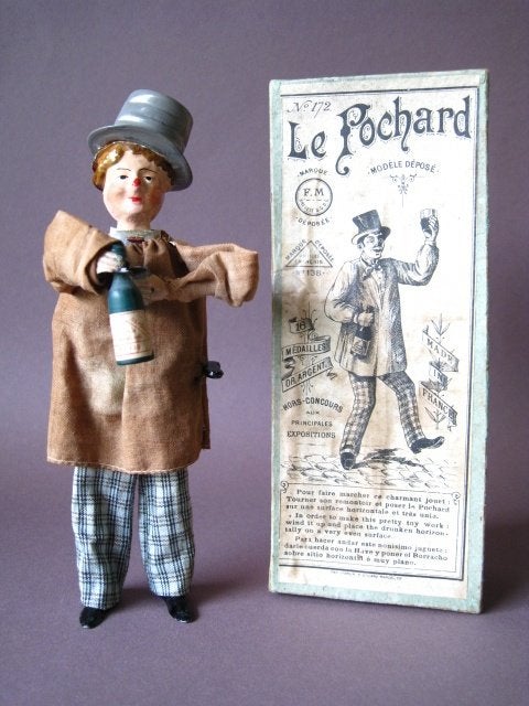F. Martin 'Le Pochard' blik dronkenman Frankrijk 1899, Ophalen of Verzenden