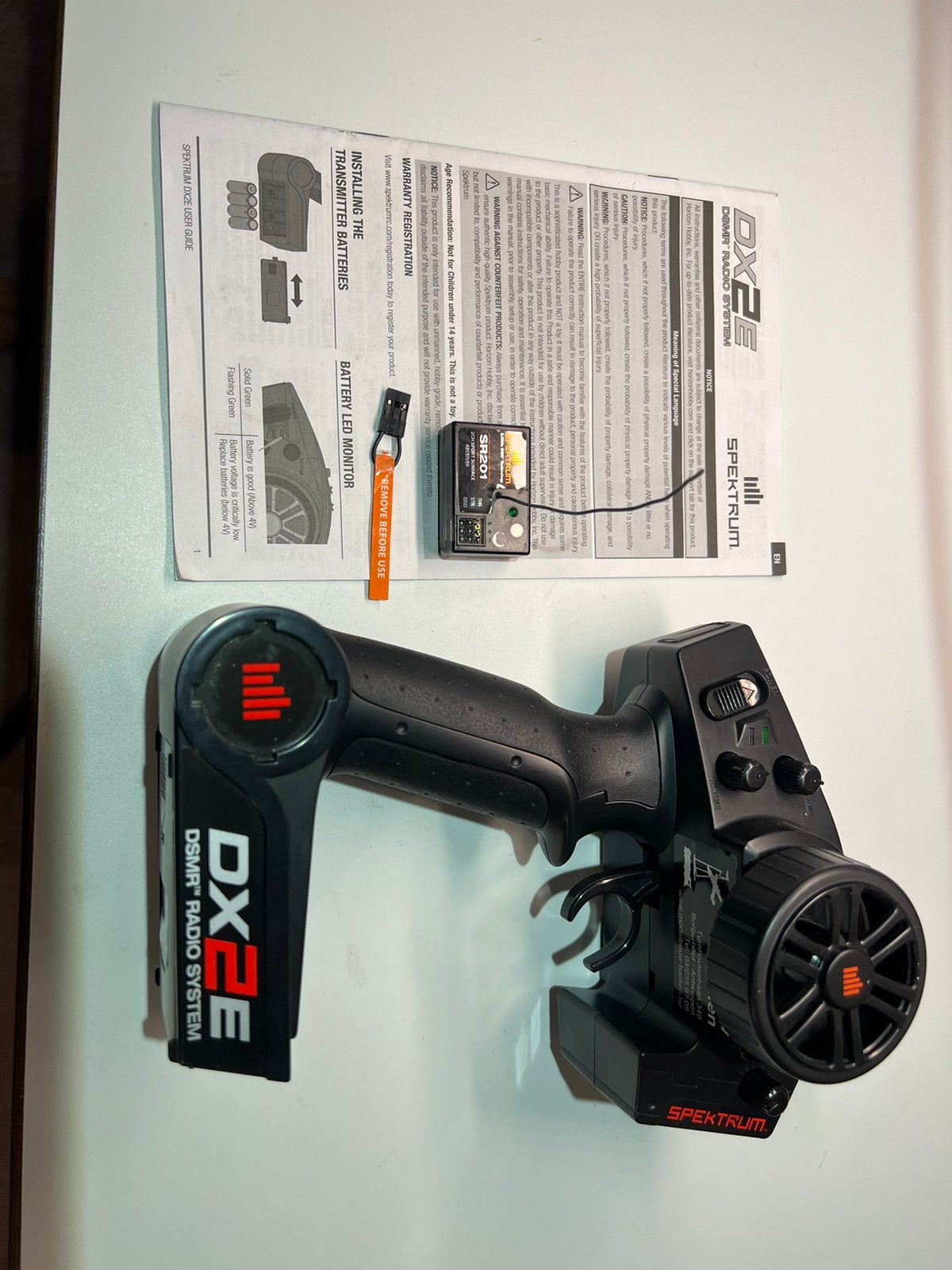 Spektrum DX2E zender + ontvanger – Nieuwstaat, Overige merken, Auto, 1:32 tot 1:50, Ophalen of Verzenden