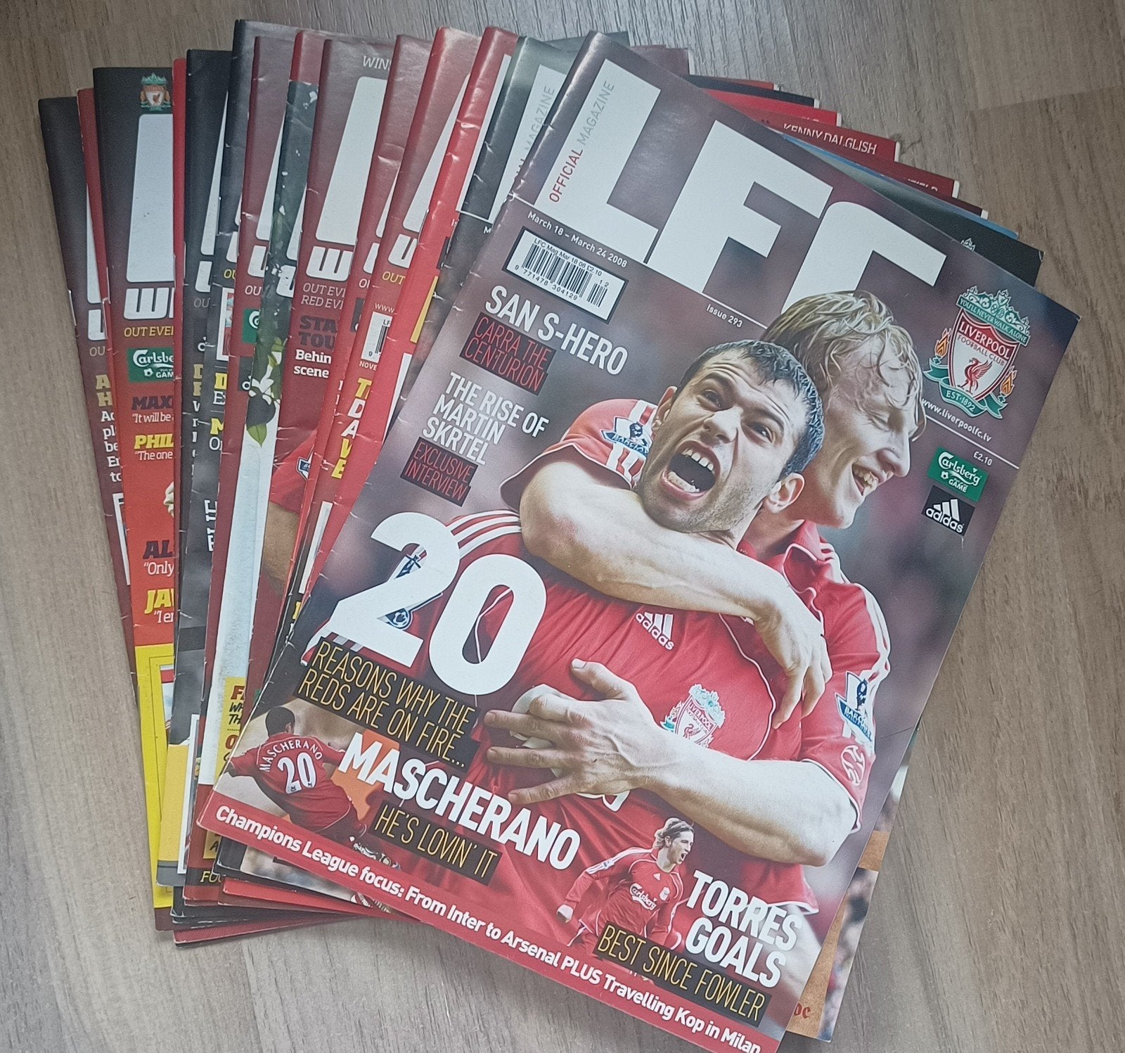 14 Liverpool FC Official Magazines, Ophalen, Gelezen, Sport en Vrije tijd