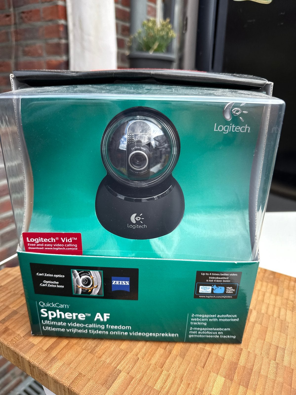 Logitech QuickCam Sphere AF Webcam - Nieuw in doos, Computers en Software, Webcams, Nieuw, Bedraad, Windows, Facetracking, Ophalen of Verzenden
