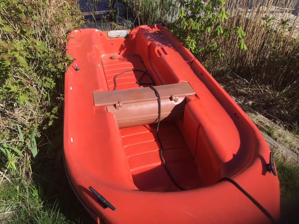 Funyak 3,4 m en honda fourstroke 6pk, Watersport en Boten, Ophalen, Gebruikt