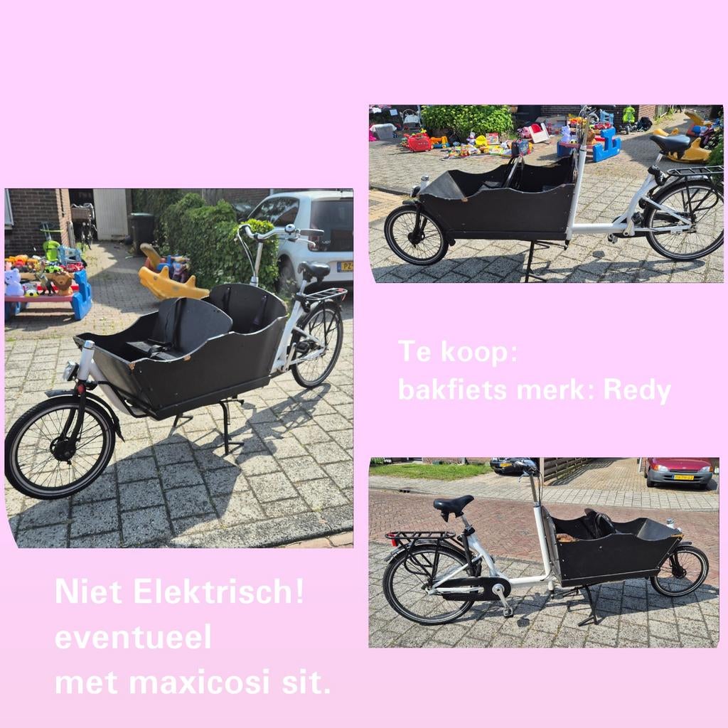 Redy Bakfiets - Niet Elektrisch, incl. Maxicosi zit, Ophalen of Verzenden, Gebruikt, Overige merken