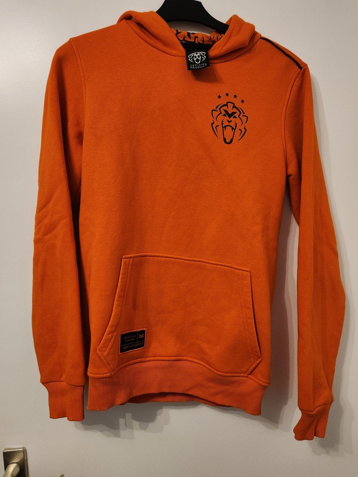 Max Verstappen Hoodie Oranje Maat S ophalen delft, Ophalen, Zo goed als nieuw, Max Verstappen