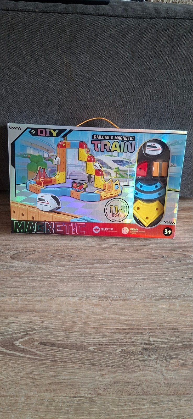 DIY Railcar & Magnetic Train - 114-delige bouwset, Overige merken, Onbekend, zie verpakking voor details, DIY Toys, Nieuw
