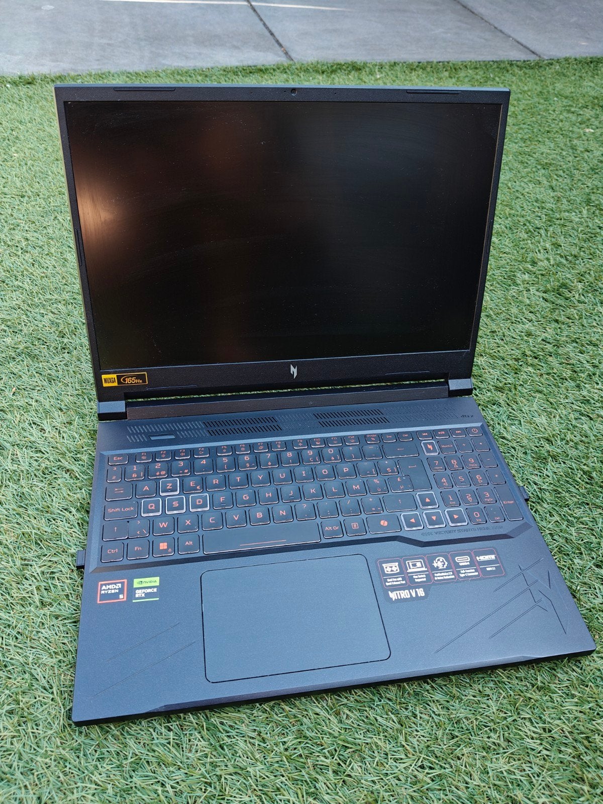 Acer Nitro V16 RTX 4060, Ryzen 5, 16GB, 512GB SSD laptop, Computers en Software, Met videokaart, Zo goed als nieuw, Gaming, Azerty