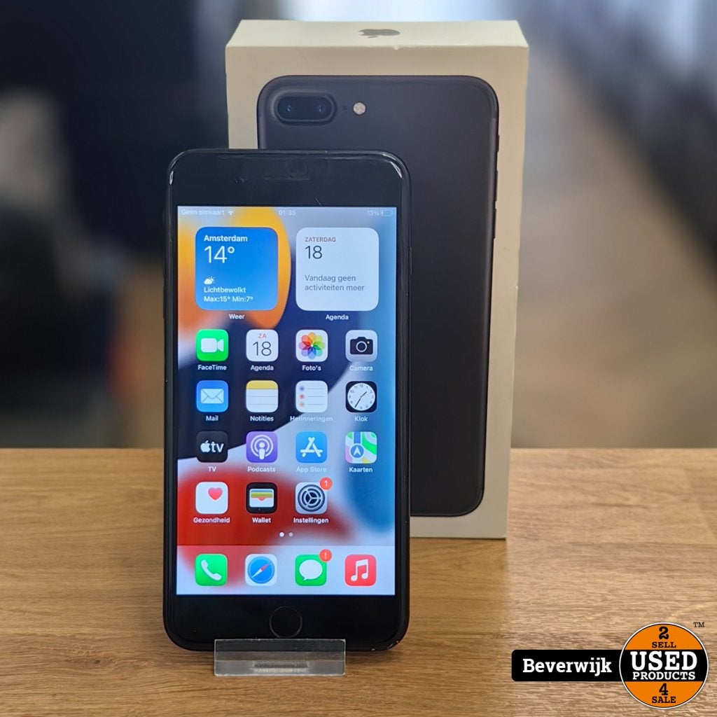 Apple iPhone 7 Plus 128GB Accu 81% | Zwart - Prima!, Telecommunicatie, Mobiele telefoons | Apple iPhone, Apple, Gebruikt, Support@apple.com