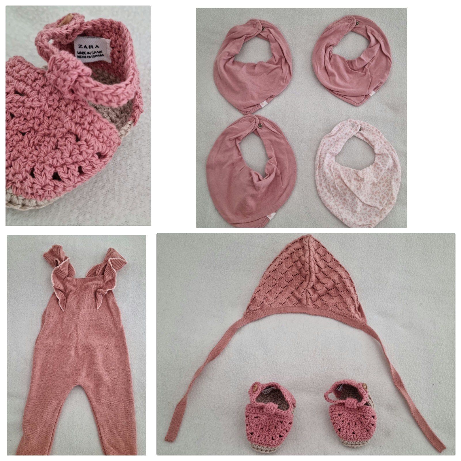 Zara pakje baby kleding maat 68 tuinbroek schoentjes slabber, Kinderen en Baby's, Babykleding | Maat 68, Zo goed als nieuw, Verzenden