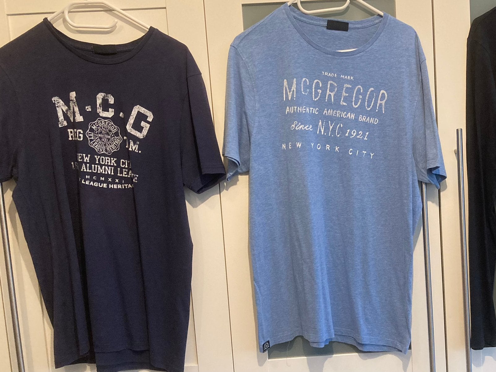 2 shirts mc gregor maat M, Ophalen of Verzenden, Zo goed als nieuw, Maat 48/50 (M), Blauw
