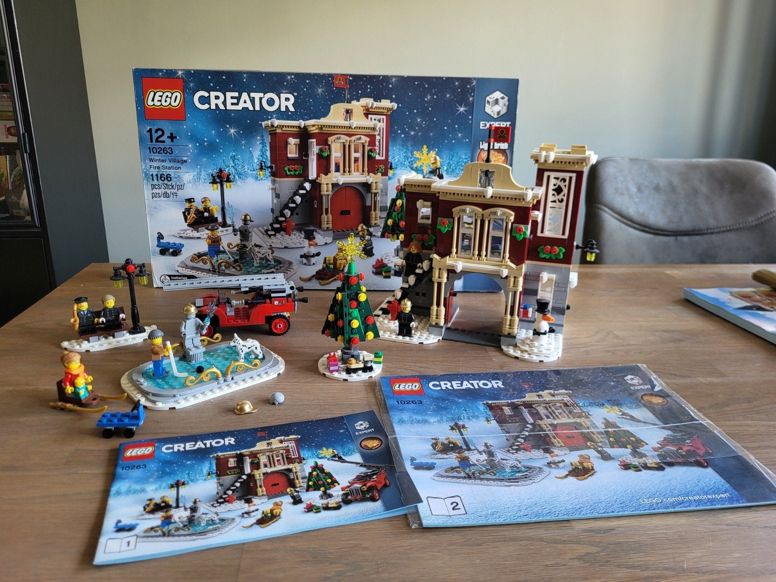Lego Creator 10263 Winter Village Brandweerkazerne, Compleet, Gebruikt, Lego, Ophalen of Verzenden