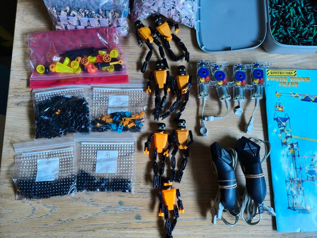 Grote K'nex collectie (18kg) met 2x Power Tower Crane, Ophalen, K'nex