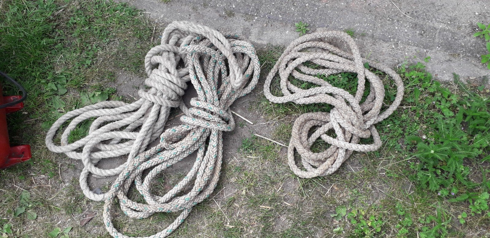 Dik scheepstouw - 3 trossen, Watersport en Boten, Ophalen of Verzenden, Gebruikt, Lijn of Blok
