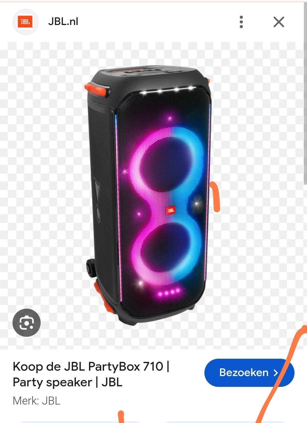 jbl partybox 710 gezocht