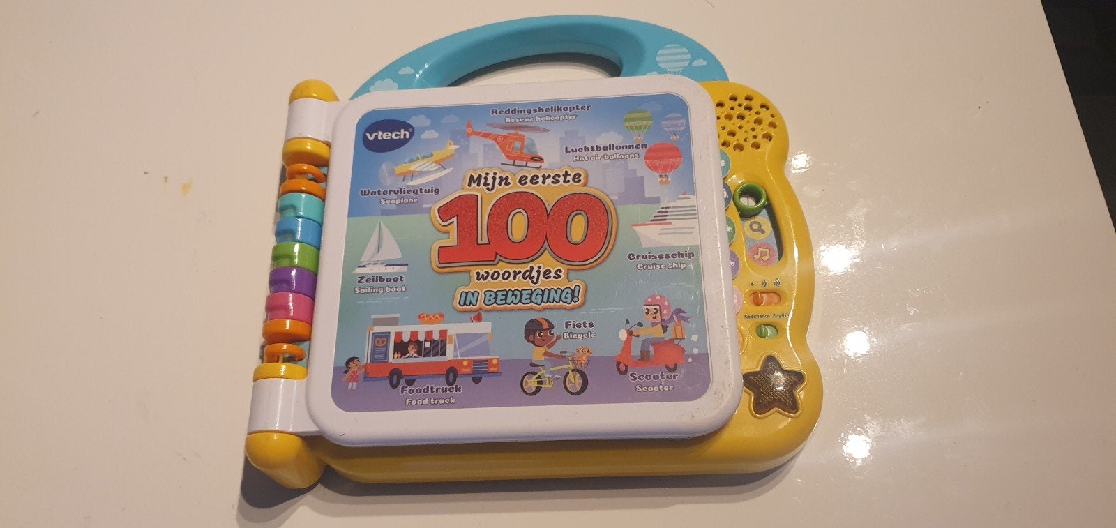 VTech Interactief Leerboek IN BEWEGING, Ophalen of Verzenden, Gebruikt