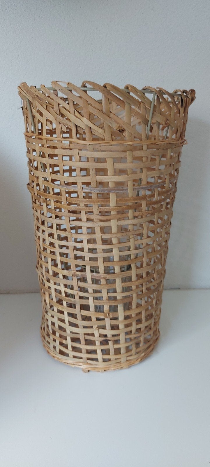 Nieuw rotan windlicht, Overige materialen, 25 tot 50 cm, Beige, Nieuw