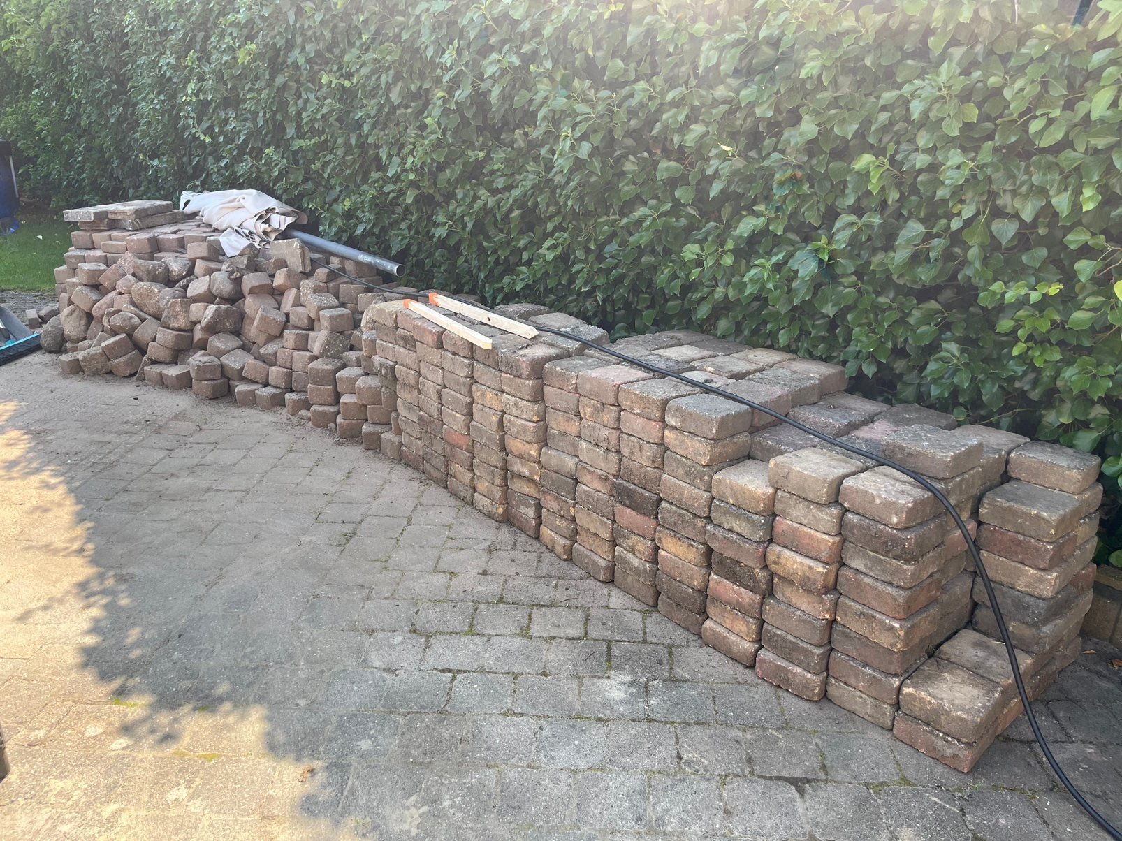 Gebruikte klinkers, Tuin en Terras, Ophalen, Gebruikt, Klinkers, 10 m² of meer