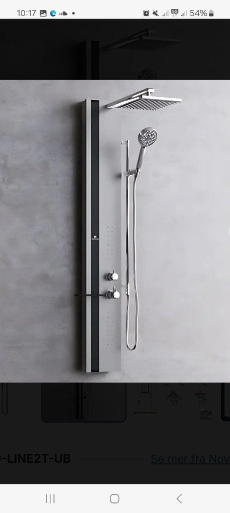 Douchepaneel, Ophalen of Verzenden, Nieuw, Chroom, Douche