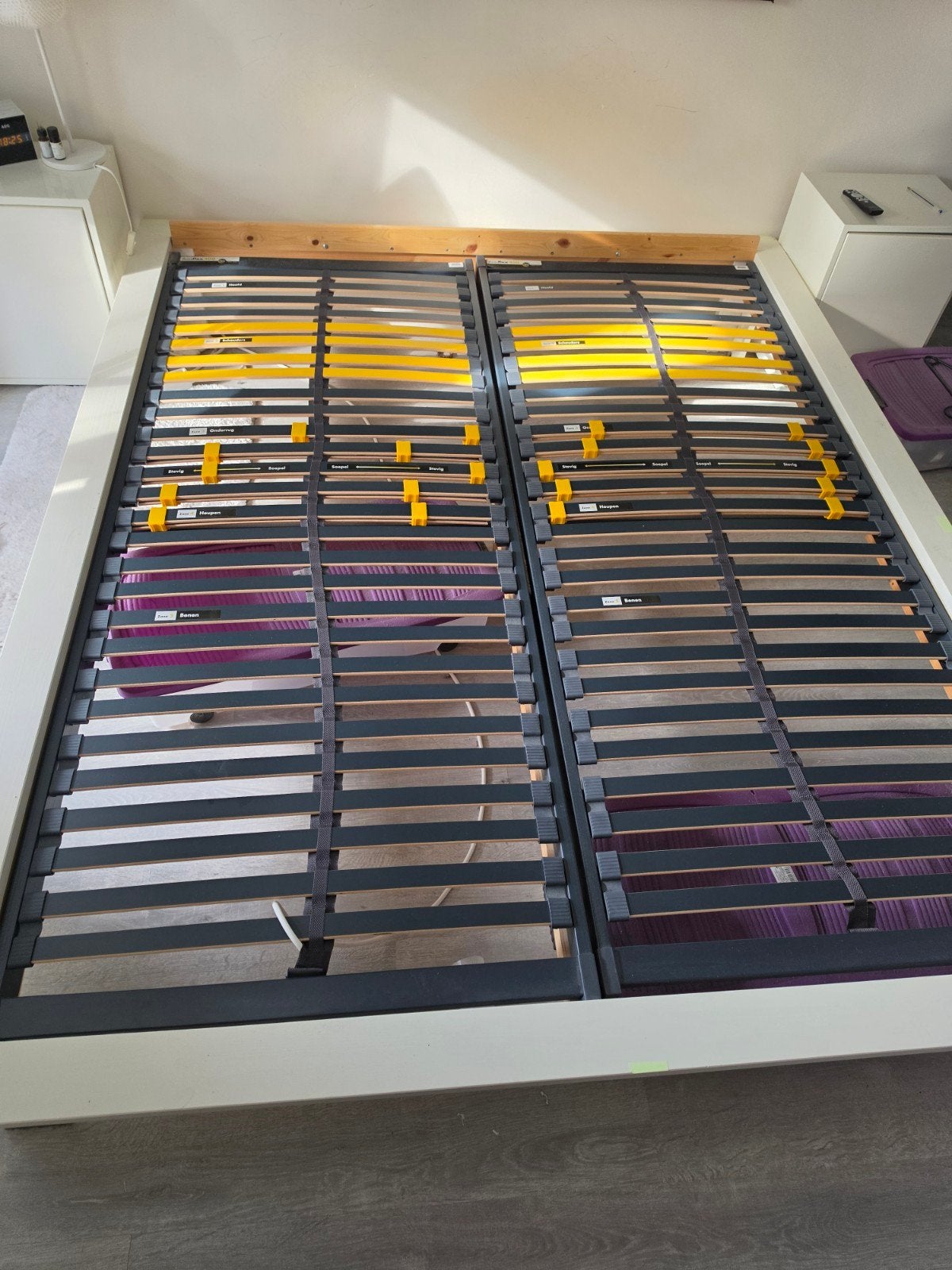 2x Bossflex lattenbodems 80x200cm van Beter Bed - verstelbaa, Ophalen, Verstelbaar, Eenpersoons, Zo goed als nieuw