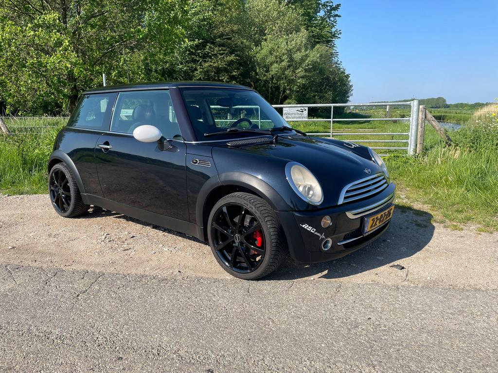 Mini 1.6 16V ONE 2005 Zwart, Auto's, Voorwielaandrijving, 15 km/l, 4 cilinders, 4 stoelen