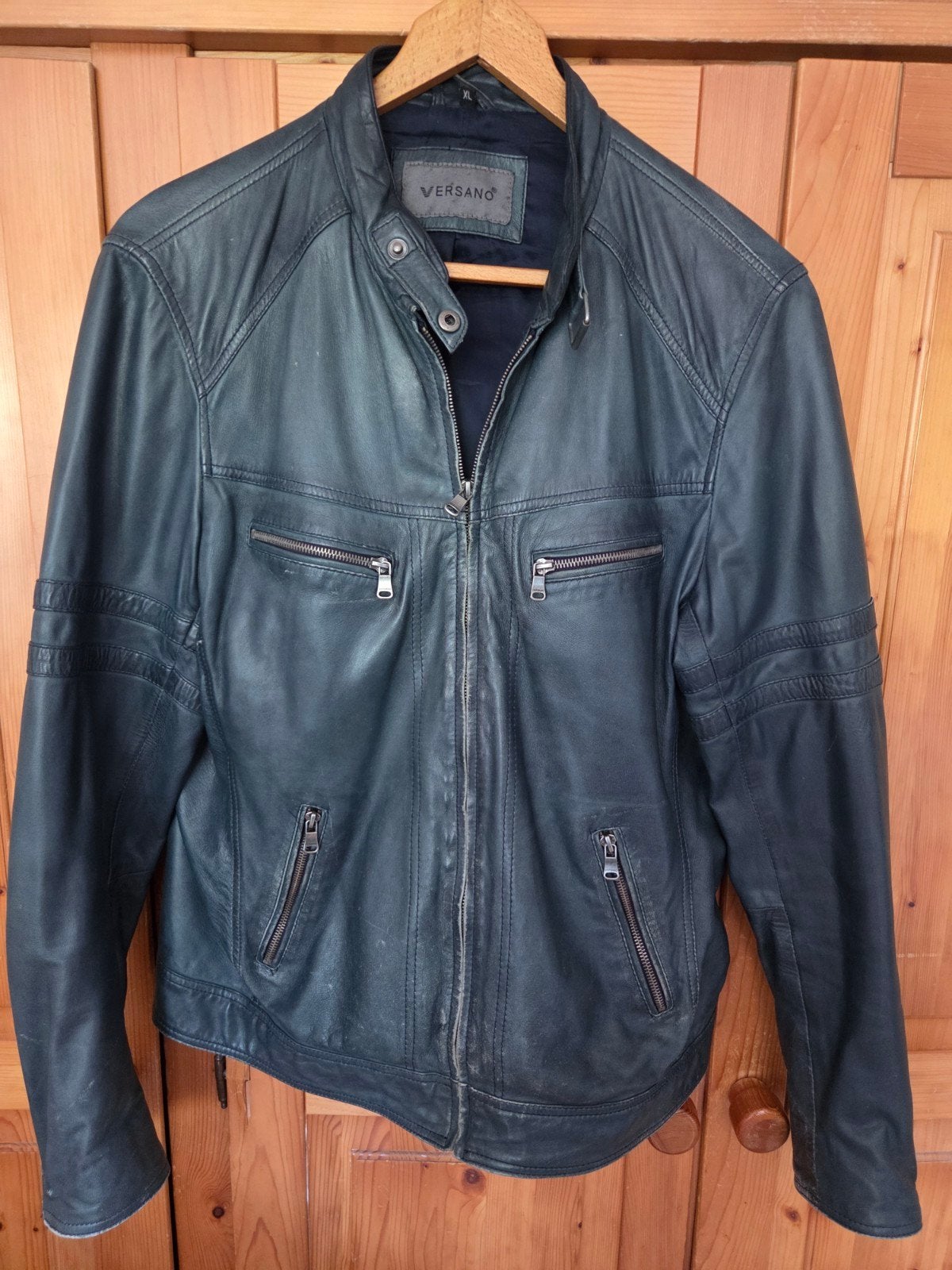 Versano leren jas heren - Maat XL, Zwart, Maat 56/58 (XL), Ophalen of Verzenden, VERSANO