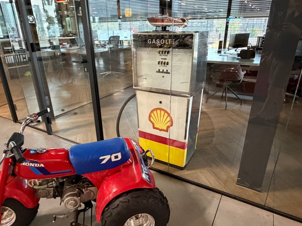 Oude Shell benzine pomp vintage retro, Ophalen, Zo goed als nieuw, Info, Shell