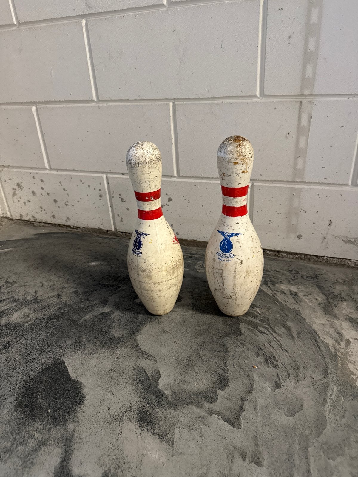 Vintage Bowling Kegels - Set van 2, Ophalen, Gebruikt