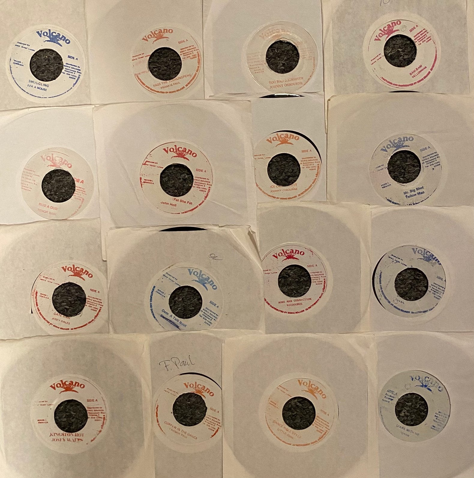 16 X Reggae Singles - Volcano, Ophalen of Verzenden, Gebruikt, 7 inch, Reggae en Ska