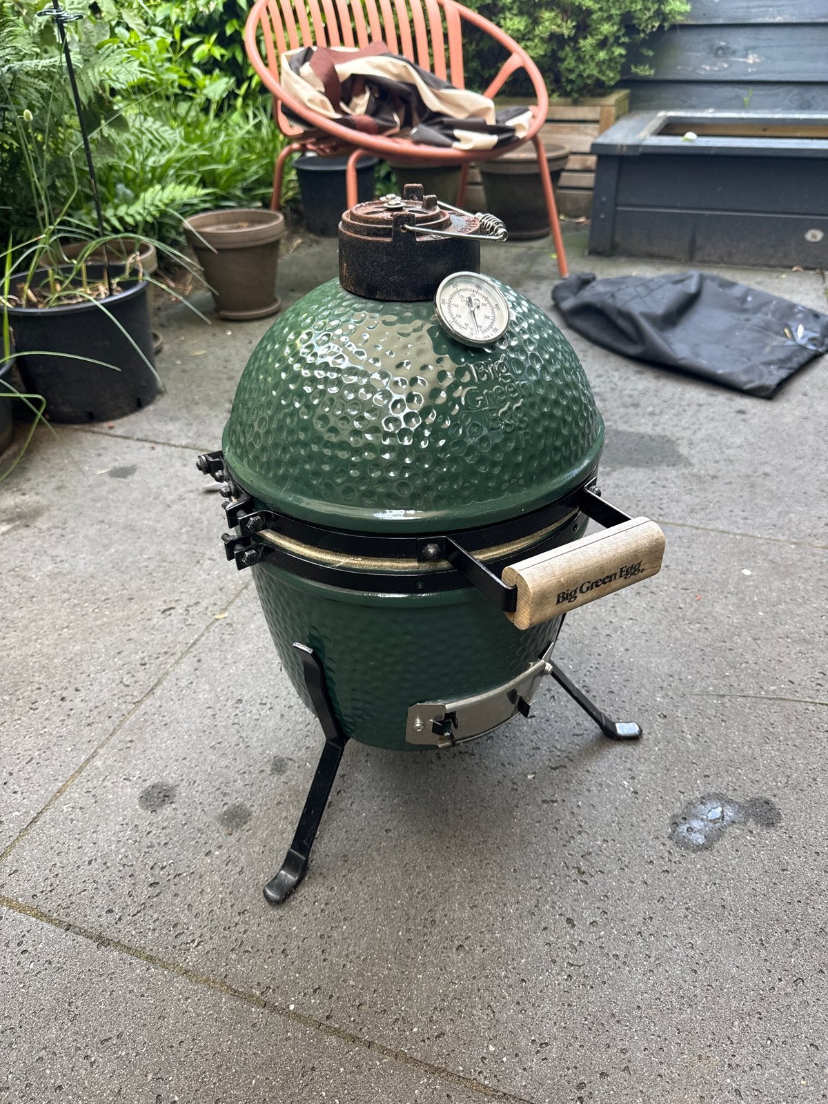 Big Green Egg MiniMax Kamado BBQ incl hoes, Ophalen, Gebruikt
