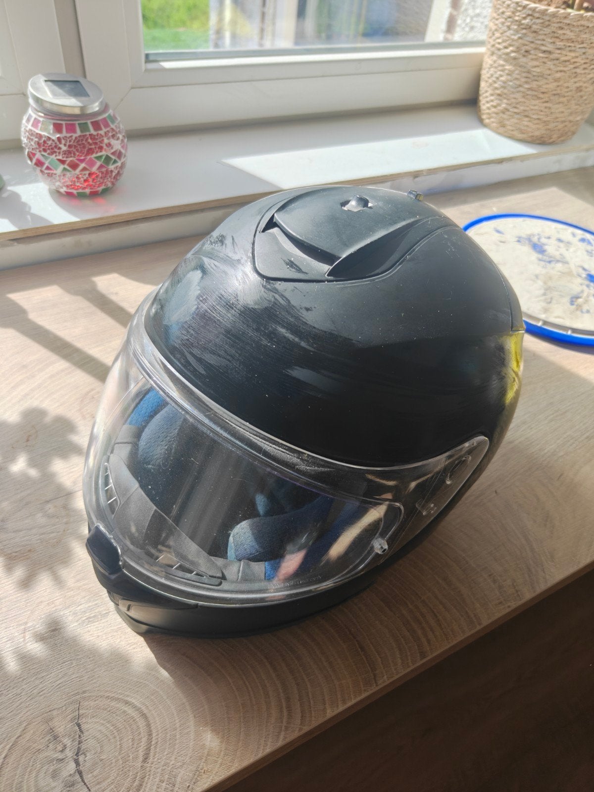 Motorhelm weinig gebruikt, Ophalen of Verzenden, Tweedehands, Overige merken