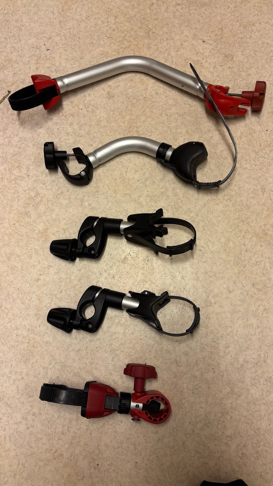 Set fietsklemmen Thule/Fiamma, Ophalen of Verzenden, Gebruikt