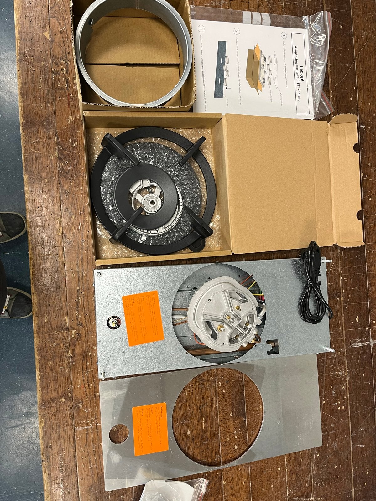 4 stuks Nieuwe PITT Cooking Azuma Pro Gas Kookplaat - Inbouw, Witgoed en Apparatuur, Ophalen, Nieuw, 3 kookzones of minder, Inbouw