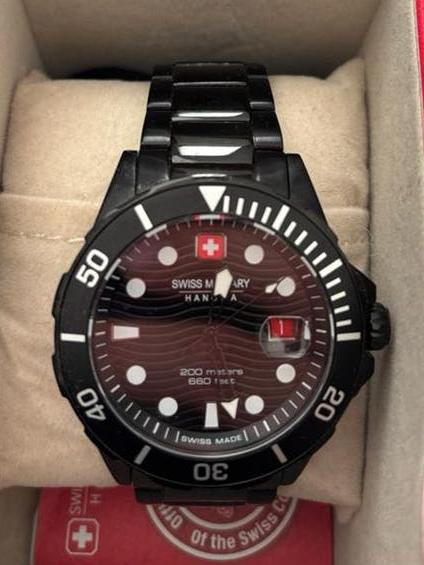 Swiss mililtary hanowa offshore diver watch horloge, Ophalen of Verzenden, Overige merken