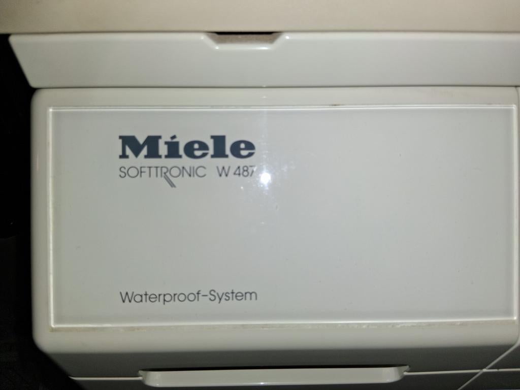 Miele Softtronic W 487 Voorlader Wasmachine, Gebruikt, Ophalen of Verzenden, Voorlader, Wolwasprogramma