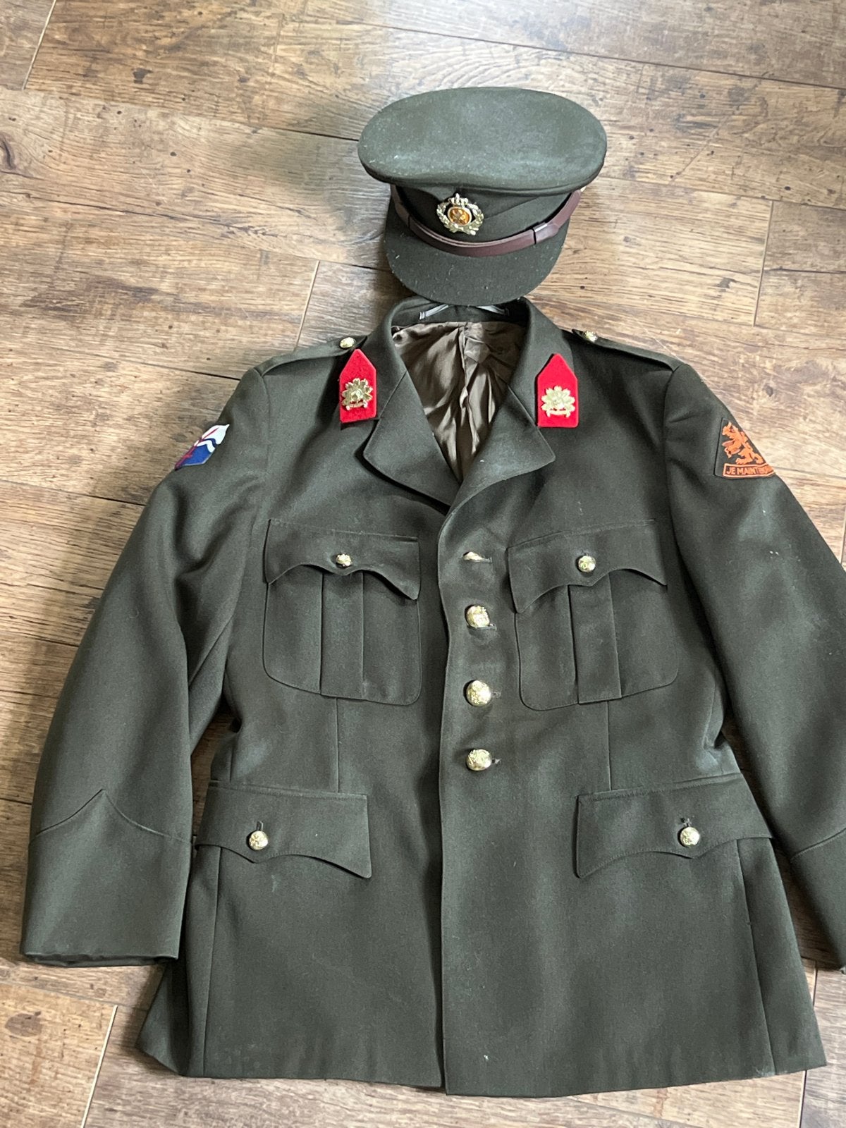 Nederlands Militair Uniform met Pet - Landmacht, Ophalen of Verzenden, Landmacht, Nederland, Kleding of Schoenen