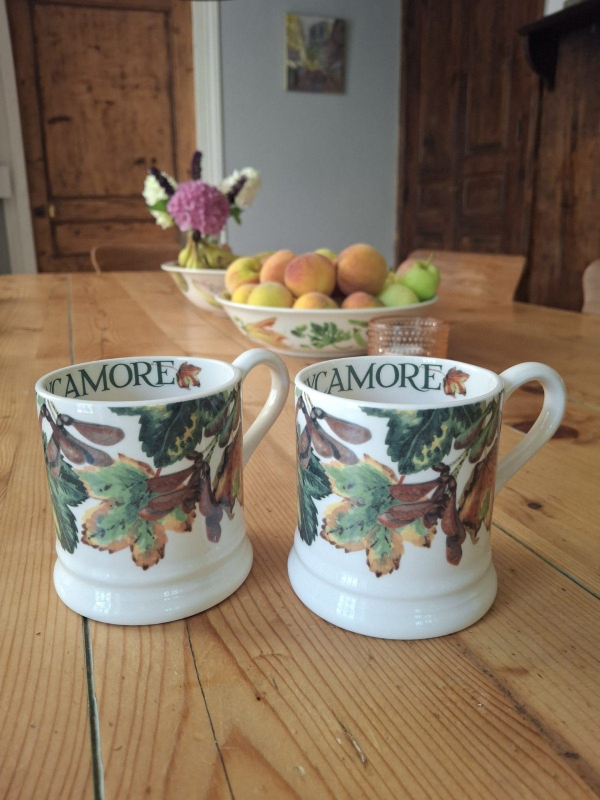 Emma Bridgewater mugs Trees and Leaves, Huis en Inrichting, Keuken | Servies, Verzenden, Nieuw, Overige stijlen, Kop(pen) en/of Schotel(s)
