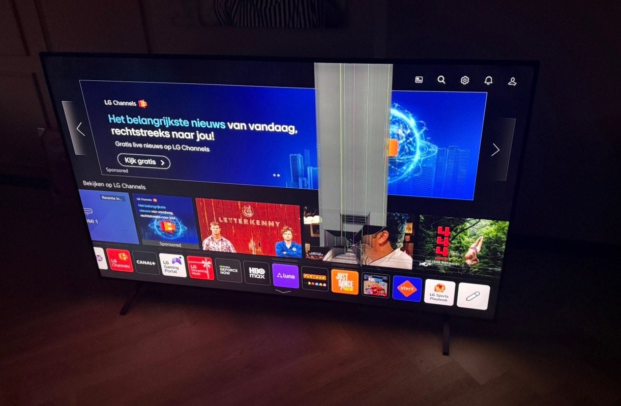Lg86 nano756pa met beschadigd scherm (216cm), Ophalen, Zo goed als nieuw
