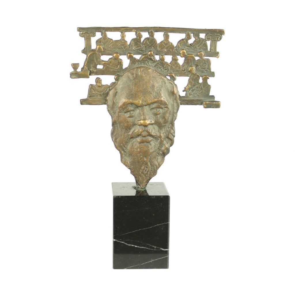 VARIANT BRONZEN BEELD Eric Claus GRIEKSE FILOSOOF SOCRATES, Antiek en Kunst, Verzenden, Brons, Beeld