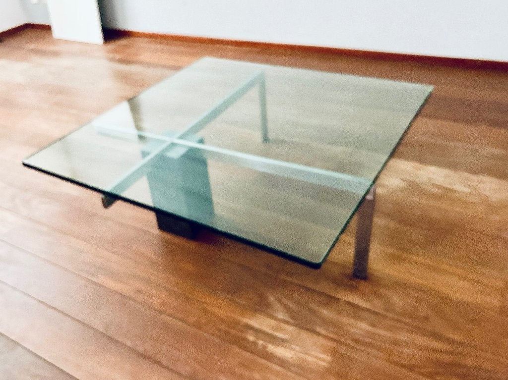 Metaform salontafel kw1 graniet glas. Hank Kwint, Ophalen, Gebruikt, 50 tot 100 cm, Vierkant