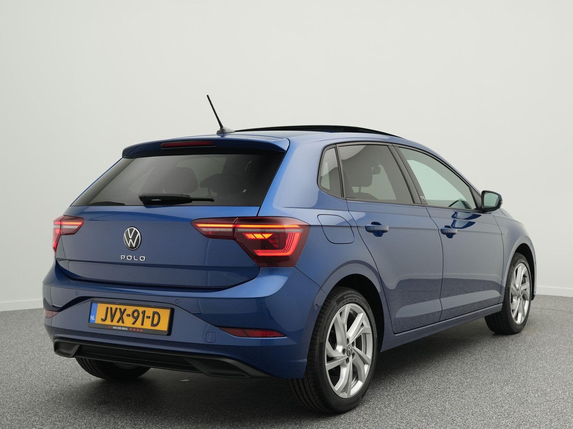 Volkswagen Polo 50 Edition 1.0 TSI 95 PK DSG | Matrix IQ LED, Auto's, Stof, Gebruikt, 95 pk, Blauw