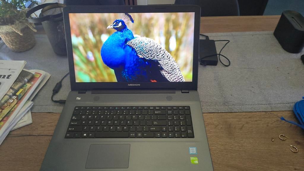 Medion Akoya i7 7e gen, GeForce 940MX, 8GB RAM, 256GB SSD, Met videokaart, 2 tot 3 Ghz, Medion, Ophalen of Verzenden